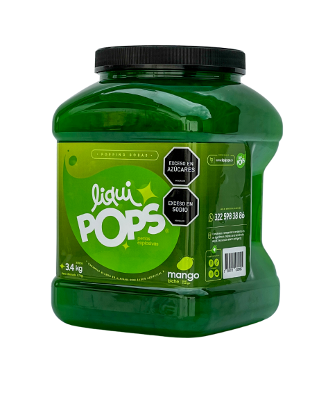 LiquiPops — perlas explosivas liquipops sabor a mango biche x 3400 gr  3
